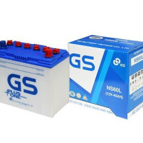 Ắc quy ô tô GS NS60L nước (12v – 45ah) thay lắp tại Hà Nội 2024