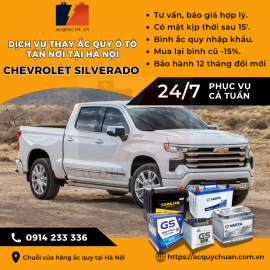Ắc quy ô tô xe Chevrolet Colorado thay giá tốt tại Hà Nội 2025 Ắc quy ô tô xe Chevrolet Colorado thay giá tốt tại Hà Nội 2025