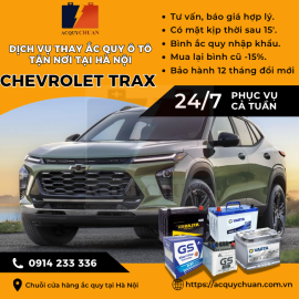 Ắc quy ô tô xe Chevrolet Colorado thay giá tốt tại Hà Nội 2025 Ắc quy ô tô xe Chevrolet Colorado thay giá tốt tại Hà Nội 2025