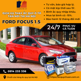 Ắc quy ô tô xe Ford Focus 2.0 thay tận nơi, giá tốt Hà Nội 2025 Ắc quy ô tô xe Ford Focus 2.0 thay tận nơi, giá tốt Hà Nội 2025