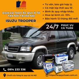 Ắc quy ô tô xe Isuzu Trooper thay uy tín, giá bán tốt Hà Nội 2025 Ắc quy ô tô xe Isuzu Trooper thay uy tín, giá bán tốt Hà Nội 2025