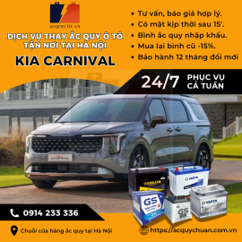 Ắc quy ô tô xe Kia Carnival – thay tận nơi uy tín tại Hà Nội 2025 Ắc quy ô tô xe Kia Carnival – thay tận nơi uy tín tại Hà Nội 2025