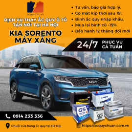 Ắc quy ô tô xe Kia Carnival – thay tận nơi uy tín tại Hà Nội 2025 Ắc quy ô tô xe Kia Carnival – thay tận nơi uy tín tại Hà Nội 2025
