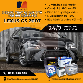 Ắc quy ô tô xe Lexus GS 200t thay lắp uy tín, giá tốt Hà Nội 2025 Ắc quy ô tô xe Lexus GS 200t thay lắp uy tín, giá tốt Hà Nội 2025