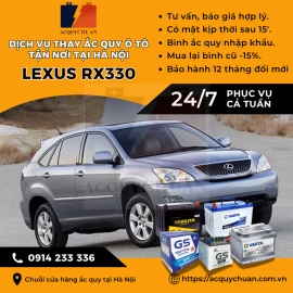 Ắc quy ô tô xe Lexus RX300 thay lắp, uy tín giá tốt tại Hà Nội 2025 Ắc quy ô tô xe Lexus RX300 thay lắp, uy tín giá tốt tại Hà Nội 2025