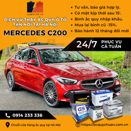 Ắc quy ô tô xe Mercedes A250 thay tận nơi uy tín tại Hà Nội 2025 Ắc quy ô tô xe Mercedes A250 thay tận nơi uy tín tại Hà Nội 2025