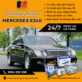 Ắc quy ô tô xe Mercedes E300 thay lắp uy tín cao tại Hà Nội 2025 Ắc quy ô tô xe Mercedes E300 thay lắp uy tín cao tại Hà Nội 2025