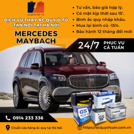Ắc quy ô tô xe Mercedes SL65 thay lắp bán uy tín tại Hà Nội 2025 Ắc quy ô tô xe Mercedes SL65 thay lắp bán uy tín tại Hà Nội 2025