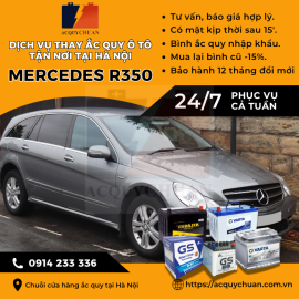 Ắc quy ô tô xe Mercedes G550 thay lắp tận nơi tại Hà Nội 2025 Ắc quy ô tô xe Mercedes G550 thay lắp tận nơi tại Hà Nội 2025