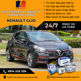 Ắc quy ô tô xe Renault Fluence thay lắp giá tốt bán Hà Nội 2025 Ắc quy ô tô xe Renault Fluence thay lắp giá tốt bán Hà Nội 2025