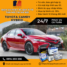 Ắc quy ô tô xe Toyota Fortuner thay giá bán tốt tại Hà Nội 2025 Ắc quy ô tô xe Toyota Fortuner thay giá bán tốt tại Hà Nội 2025