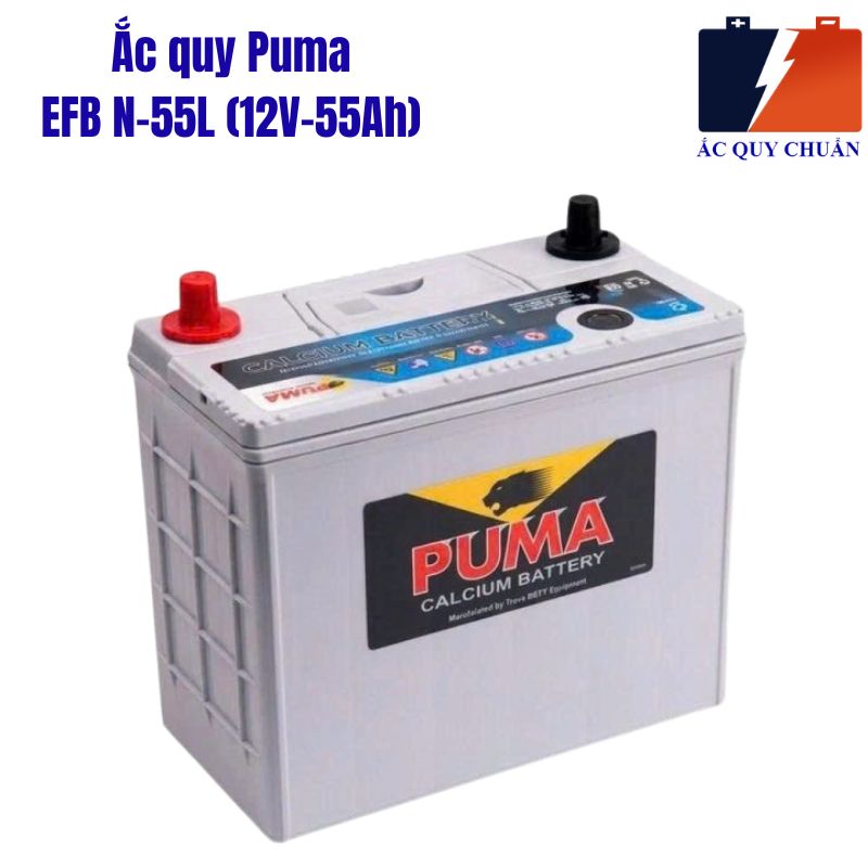 Ắc Quy Puma EFB N-55L 12V – 55Ah